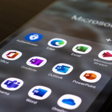 Microsoft application on mobile phone